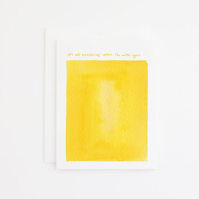 Yellow Love Card