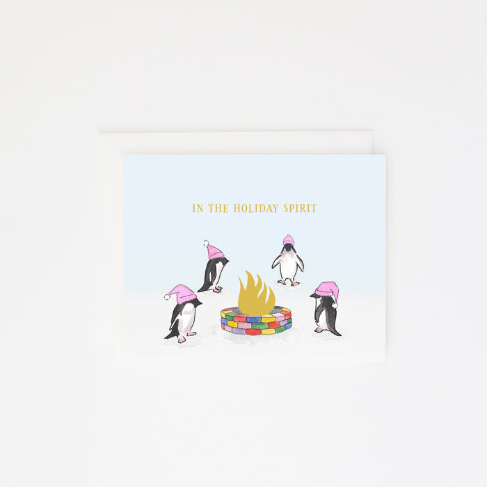 Holiday Penguins Card